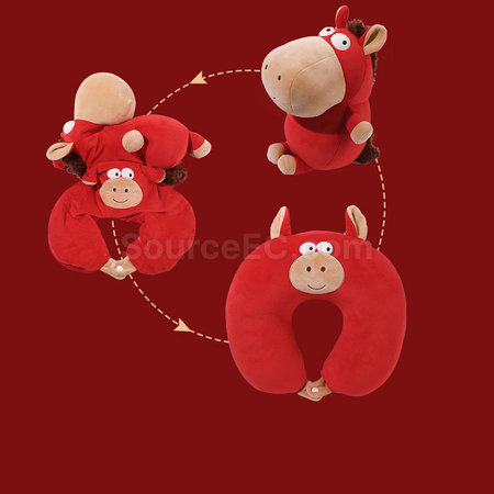 Customization Year of the Horse U-shaped pillow Corporate Gifts