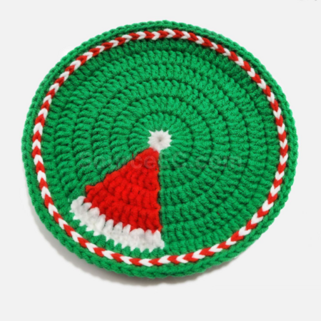 Customization Christmas cotton rope woven heat insulation pad Corporate Gifts