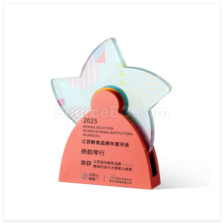 Customization Creative Metal Rotating Crystal Trophy Corporate Gifts