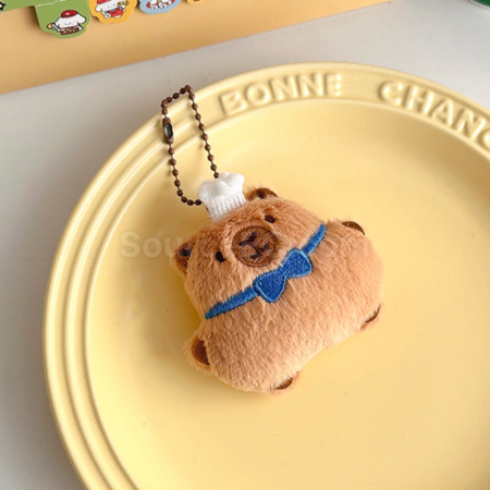 Customization Capybara Bread Plush Doll Pendant Keychain Corporate Gifts