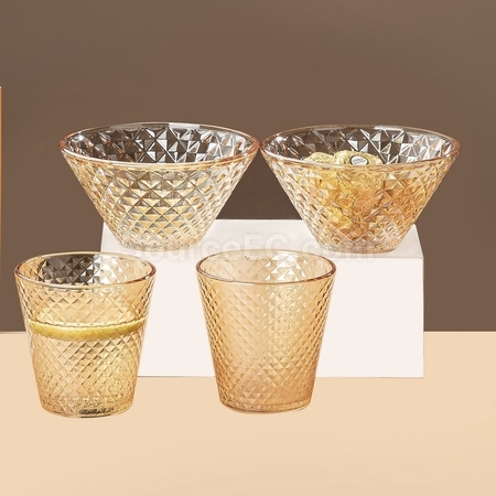 Customization Luxury Glass Bowl + Cup Set Corporate Gifts