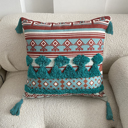 Customization Tufted Linen Printed Throw Pillow Corporate Gifts