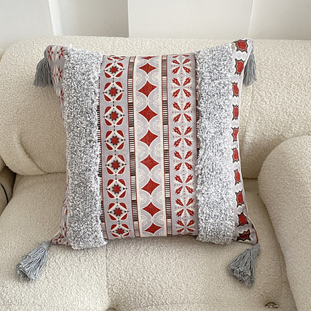 Customization Tufted Linen Printed Throw Pillow Corporate Gifts