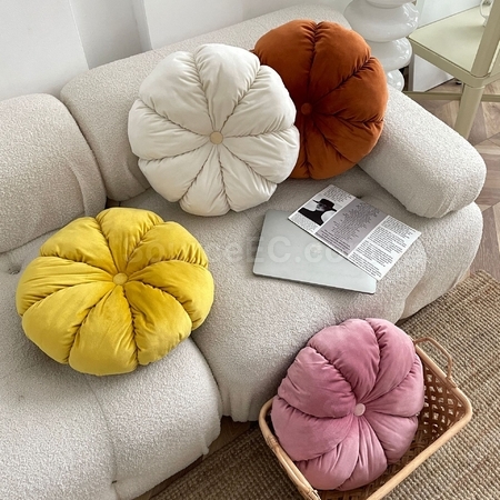 Customization Nordic Ins Style Velvet Pumpkin Cushion Corporate Gifts