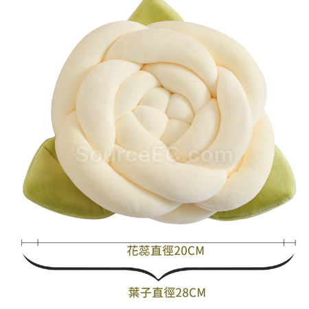 Customization Knitted And Knotted Rose Pillow Corporate Gifts