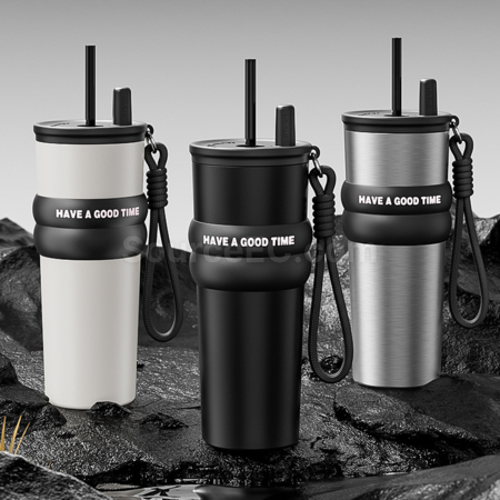 Customization Large-Capacity Portable Thermos With  Stainless Steel/Ceramic Inner Liner Corporate Gifts