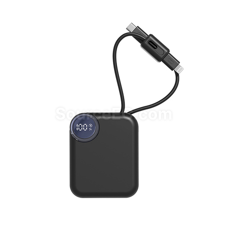 Customization Mini Self-contained Cable Fast-charging Power Bank Corporate Gifts