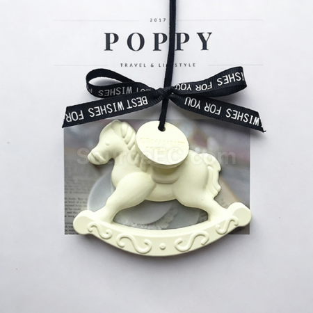 Customization Trojan horse gypsum aromatherapy tablet diffuser stone pendant Corporate Gifts