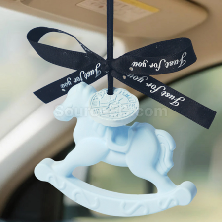 Customization Trojan horse gypsum aromatherapy tablet diffuser stone pendant Corporate Gifts