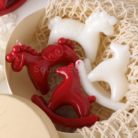 Customization New Year Rocking Horse Scented Candle Corporate Gifts