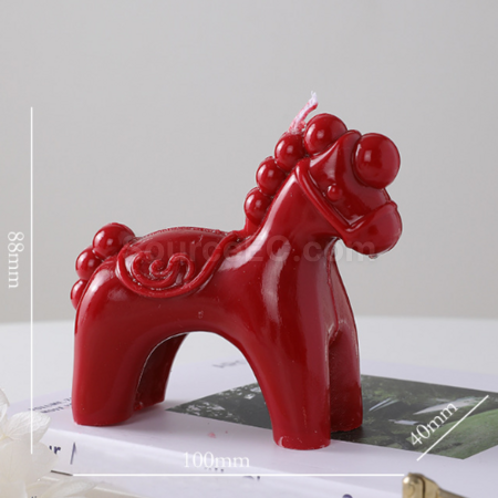 Customization New Year Rocking Horse Scented Candle Corporate Gifts