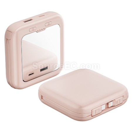 Customization 3C Certified Illuminated Makeup Mirror Power Bank Corporate Gifts