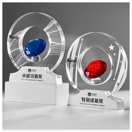 Customization Creative Diamond Crystal Trophy Corporate Gifts