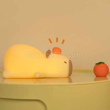Customization Papa Capybara Patting Night Light Corporate Gifts