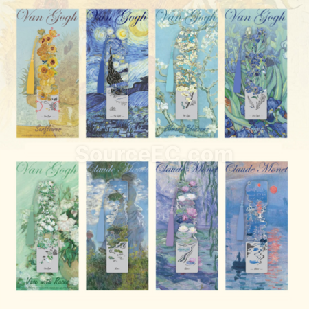 Customization Oil Painting Series Metal Bookmarks Corporate Gifts