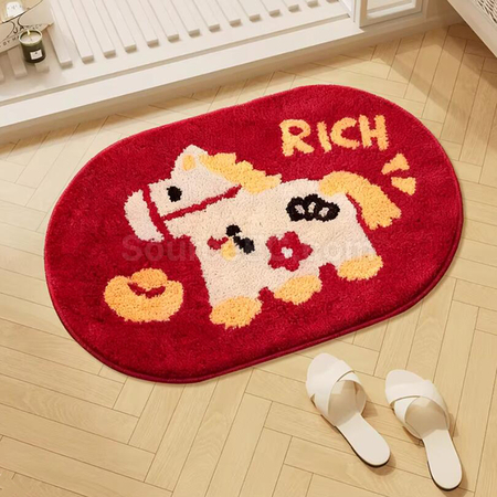 Customization Horse Year Anti Slip Carpet Corporate Gifts