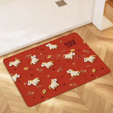 Customization Imitation linen Floor Mat Corporate Gifts