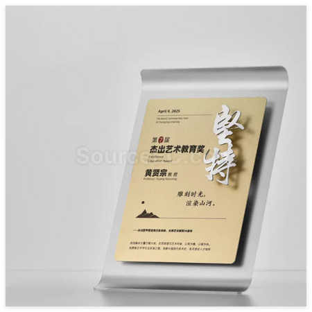 Customization Creative 3D Logo Customization Plaque Corporate Gifts