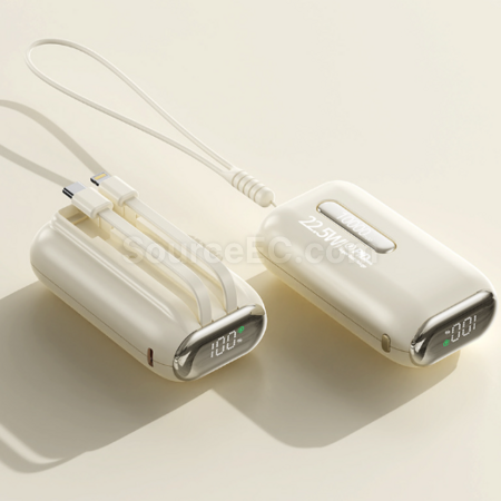 Customization 3c certified power bank with built-in cable and fast charging function Corporate Gifts