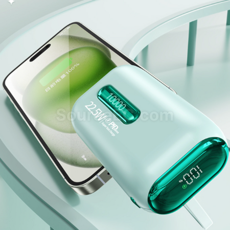 Customization 3c certified power bank with built-in cable and fast charging function Corporate Gifts