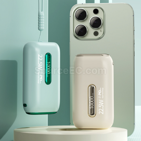 Customization 3c certified power bank with built-in cable and fast charging function Corporate Gifts