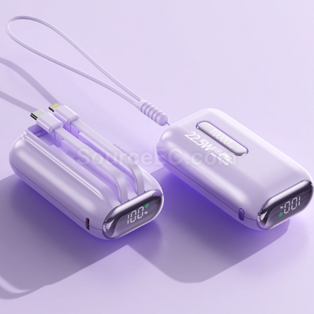 Customization 3c certified power bank with built-in cable and fast charging function Corporate Gifts
