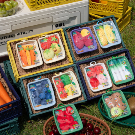 Customization Fruit and vegetable platter plush pendant Corporate Gifts