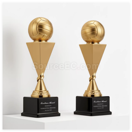 Customization Metal Volleyball Trophy Corporate Gifts