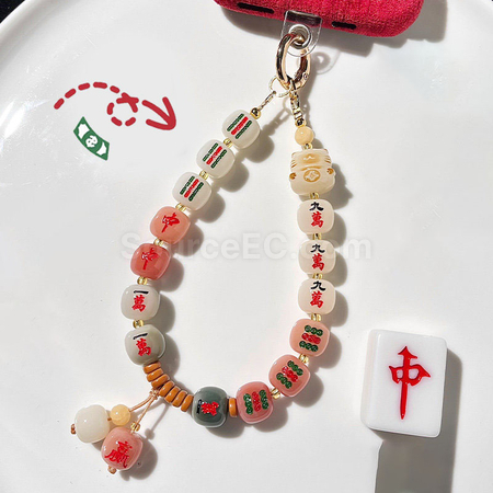 Customization Mahjong mobile phone lanyard Corporate Gifts