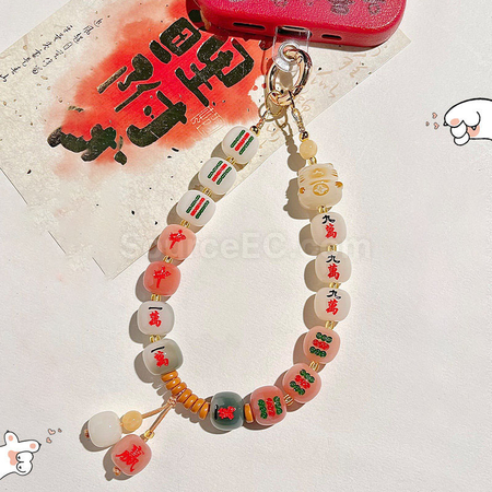 Customization Mahjong mobile phone lanyard Corporate Gifts