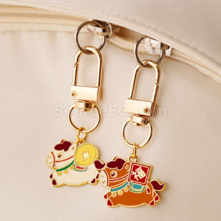Customization Year of the Horse small horse keychain pendant Corporate Gifts