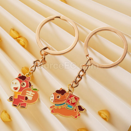 Customization Year of the Horse small horse keychain pendant Corporate Gifts