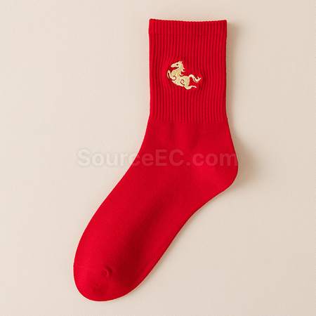 Customization Horse Year Mid-Calf Socks Corporate Gifts