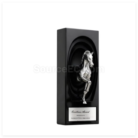 Customization Year of the Horse Metal Crystal Award Trophy Corporate Gifts