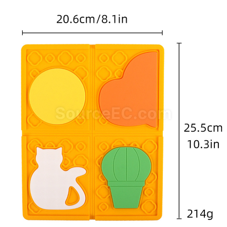 Customization Detachable silicone puzzle placemat Corporate Gifts