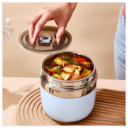 Customization StainlessSteel Double-Layer Vacuum Lunch Box Corporate Gifts