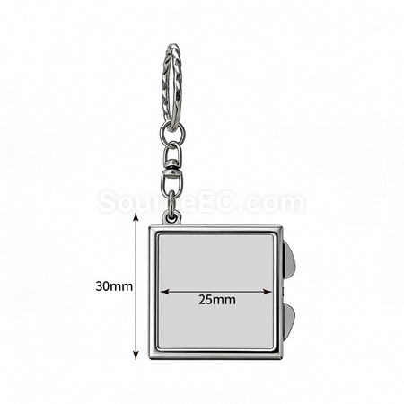 Customization Customizable Folding Vanity Mirror Keychain Corporate Gifts