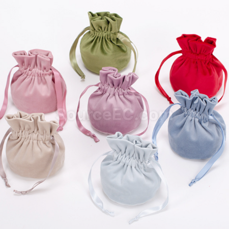 Customization Flannel drawstring bag Corporate Gifts
