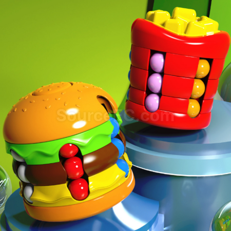 Customization Hamburger, French fries, magic beans, Rubik's cube, fidget spinner, stress-relief toys Corporate Gifts