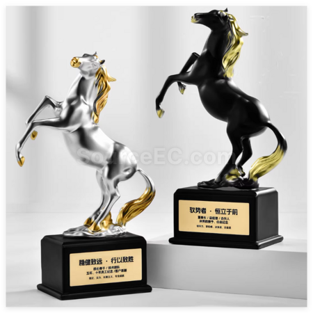 Customization Creative Horse-Shaped Trophy Corporate Gifts