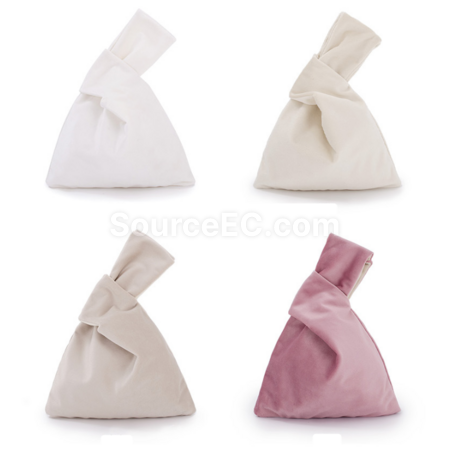 Customization Flannel storage handbag with wrist strap Corporate Gifts