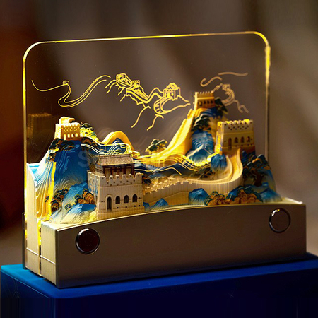 Customization Customizable Hand-Torn Calendar Paper Carved Lamp Corporate Gifts