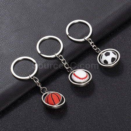 Customization Rotating ball-shaped metal keychain Corporate Gifts