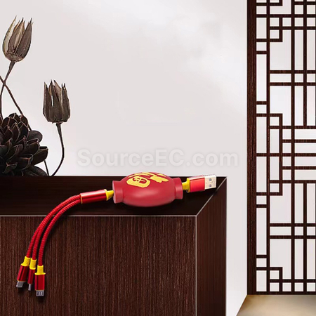 Customization Triple - in - one data cable Corporate Gifts
