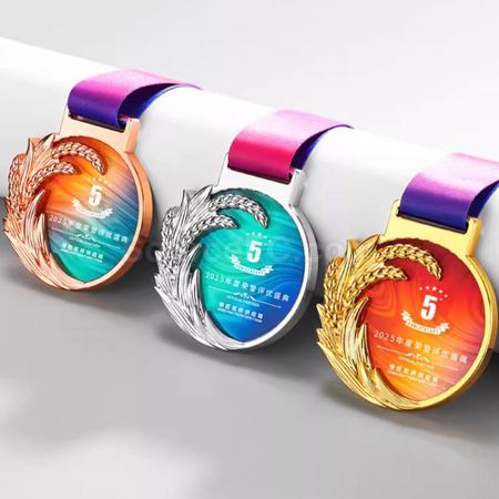 Customization Wheat Ear Medal Corporate Gifts