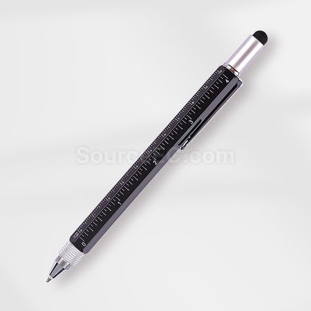 Customization Multifunctional touch head screwdriver ruler 6-in-1 ballpoint pen Corporate Gifts