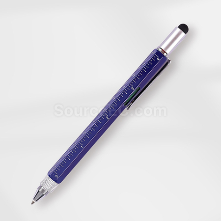 Customization Multifunctional touch head screwdriver ruler 6-in-1 ballpoint pen Corporate Gifts