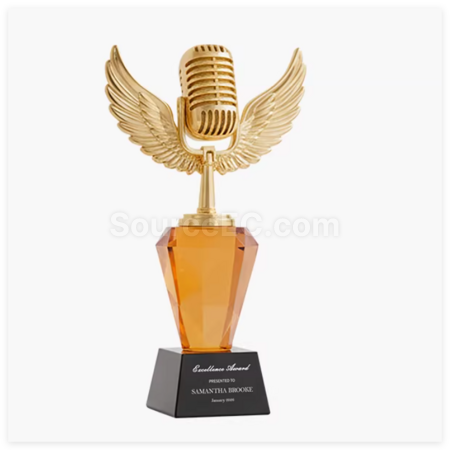 Customization Creative Metal Singing Trophy Corporate Gifts