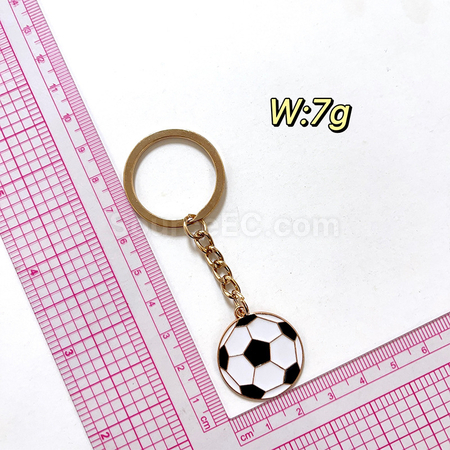 Customization World Cup football peripheral souvenir metal keychain pendant Corporate Gifts