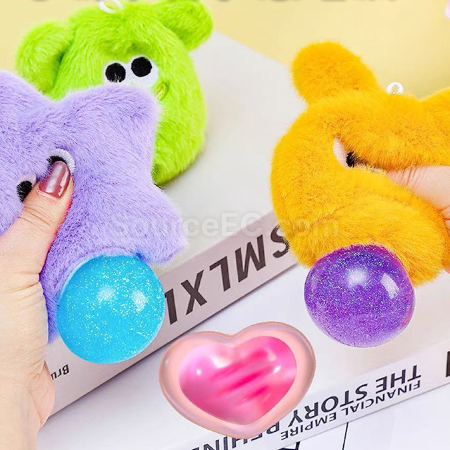 Customization Plush Little Monster Stress-Relief Bubble Spitting Vent Ball Corporate Gifts